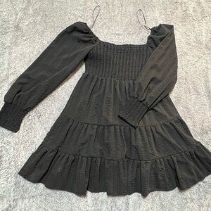 Urban Outfitters Long sleeve Black Mini Dress